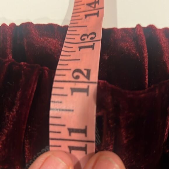 H. Lorenzo unravel luxury burgundy palazzo trousers Style UWCA038E18136001- - Picture 15 of 16